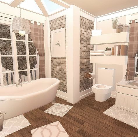 3 X 3 Bloxburg Bathroom, Bloxburg House Ideas Exterior Aesthetic, Cute Bathroom Bloxburg Ideas, Aesthetic Bloxburg Bathroom Ideas, Suburban Bathroom Ideas Bloxburg, House Build Ideas Bloxburg, Bloxburg House Bathroom Ideas, Boo Burg Bathroom Ideas, 3 By 4 Bloxburg Bedroom