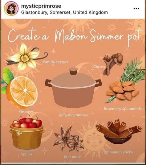 Autumnal Equinox Celebration, Pot Simmer, Simmer Pots, Simmer Pot Recipes, Kitchen Witch Recipes, Potpourri Recipes, Simmer Pot, Autumn Witch, W.i.t.c.h Aesthetic