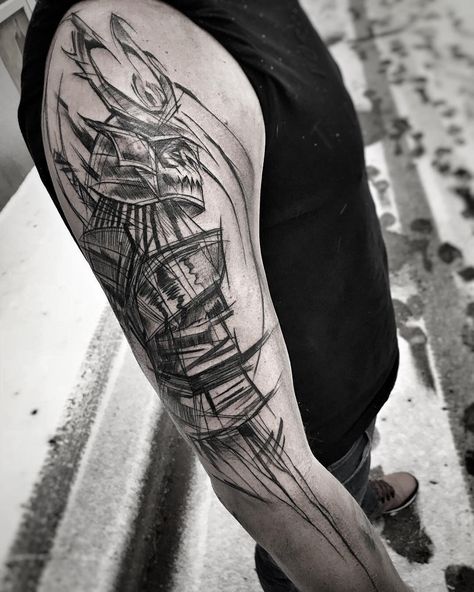 Tattoo Ideas For Guys, Nikko Hurtado, Tattoo Guide, Sketch Style Tattoos, Samurai Tattoo Design, Modular Office, Warrior Tattoos, Geniale Tattoos, B Tattoo