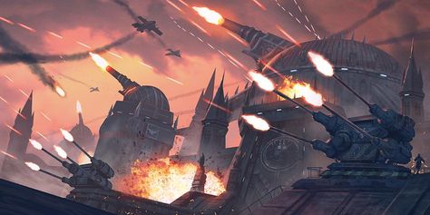 Astra Militarum Planetary Defense by warhammer40kcampaign Harakoni Warhawks, Zed League Of Legends, 40k Imperial Guard, Sci Fi Landscape, Space Ship Concept Art, Astra Militarum, Warhammer 40k Art, 40k Art, 40k Artwork