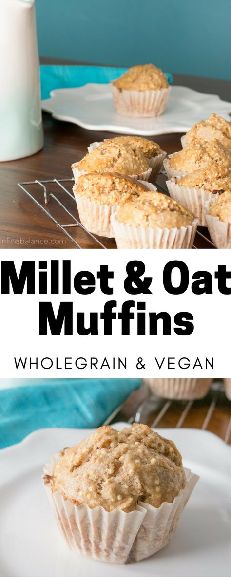 Oat Muffins Vegan, Millet Muffins, Lunch Packing, Healthy Muffin, Muffins Vegan, Friends Recipes, Vegan Muffins, Healthy Muffin Recipes, Sweet Muffin