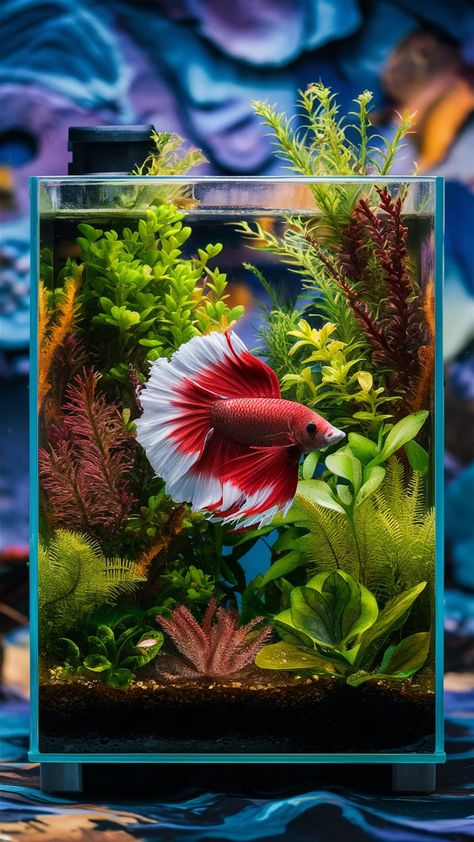 Mini betta cave hideout Tank Ideas Aquarium, Cave Hideout, Unique Fish Tanks, Aquarium Tips, Fish Tank Ideas, Fish Tank Design, Fish Tank Lights, Cozy Den, Fish Home