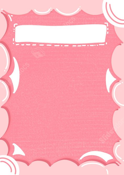 image of a cute romantic pink cartoon notepad page border background Notepad Wallpaper, Cute Notepad, Printable Border, Word Drawings, Pink Pages, Beautiful Borders, Border Background, Pink Cartoon, Cute Borders