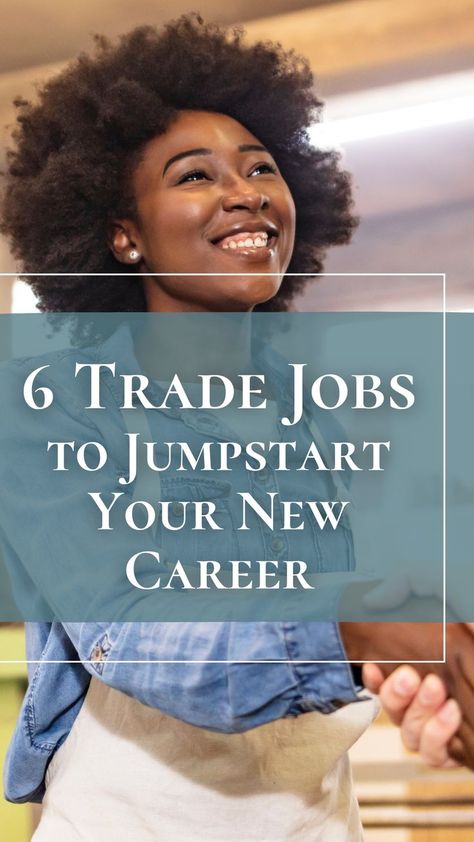 Did you know? Two-thirds of adults (68%) agree that learning a specific trade is more valuable for finding a job than a college degree. Not only are trade jobs in high demand, but the qualifications needed for them are faster to obtain. That means you are spending less money on school or training while simultaneously starting your career (and paychecks) sooner. That’s a win-win! Trade School Career Ideas For Women, Trade Jobs For Women, Trade School Career Ideas, Trade Jobs, Jobs Without A Degree, List Of Careers, Best Part Time Jobs, Weekend Jobs, Online Jobs For Moms