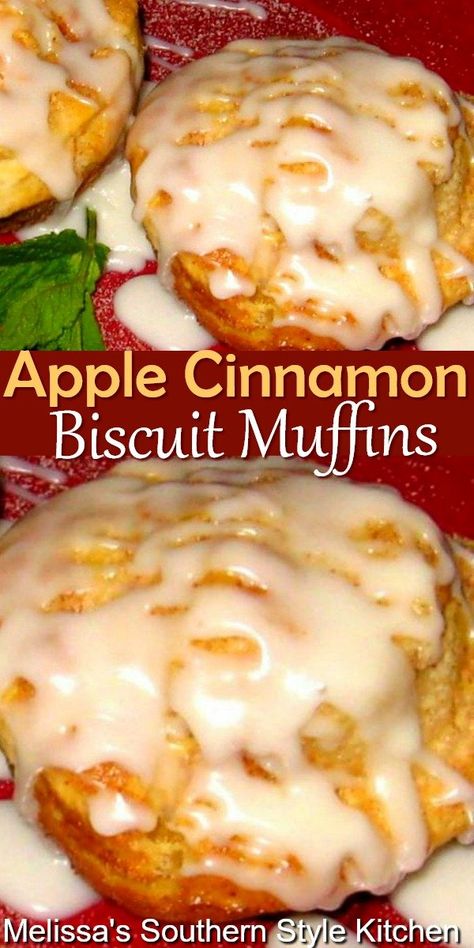 Biscuit Muffins, Apple Biscuits, Melissas Southern Style Kitchen, Best Homemade Bread Recipe, Cinnamon Biscuits, Southern Breakfast, Apple Jelly, Breakfast Sweets, Favorite Comfort Food