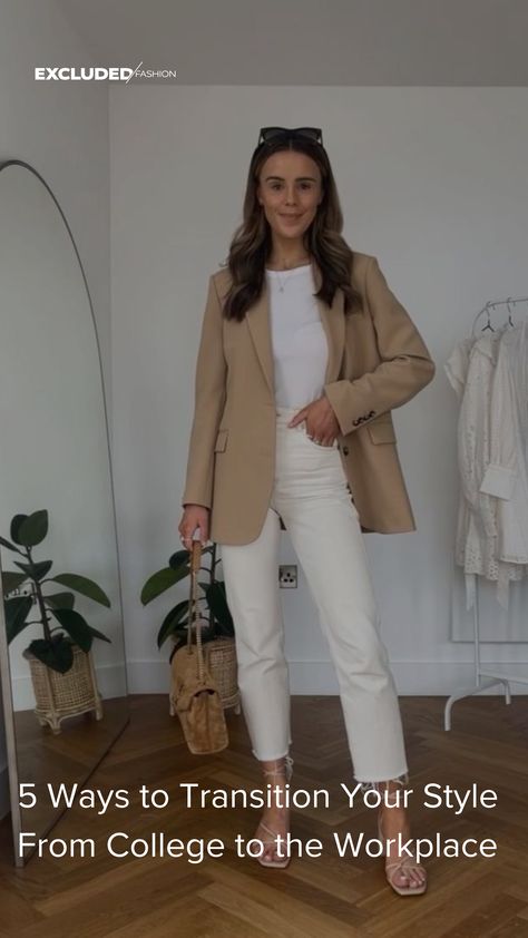 Here is a 5 Ways to Transition Your Style Workplace Fashion, Funky Pants, Cute Blazers, Best Blazer, Statement Blouse, Slacks For Women, After College, Corporate Style, Fun Pants