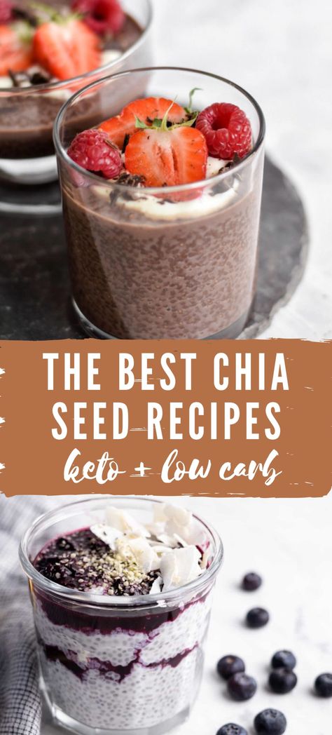 Chia seed pudding is the gift that just keeps giving! Sweet, creamy, and packed full of nutrients – this beloved dish makes the perfect breakfast or dessert. Today, I’m rounding up my very favorite keto chia pudding recipes for you to devour. Chia Pudding Recipes Keto, Low Carb Chia Pudding Recipes, Chia Seed Keto Recipes, Chia Pudding With Coconut Cream, Chia Seed Pudding Fairlife, Keto Chia Seed Pudding Coconut Milk, Thick Chia Pudding, Chi Seed Recipe, Chia Seed Recipes Keto