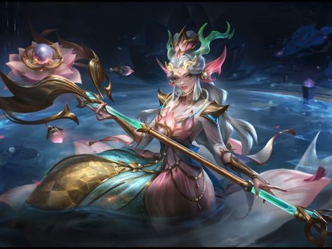 Splendid Staff Nami, League Of Legends Nami, Ahri Skins, Nami League Of Legends, 4k Desktop Wallpapers, Space Dragon, 4k Wallpaper Download, Legend Images, Instagram Animation