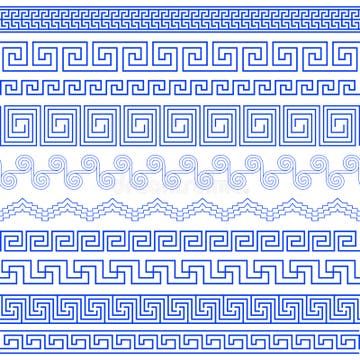 Greek ornament stock vector. Illustration of background - 32247739 Mosaic Illustration, Greek Border, Greek Ornament, Line Design Pattern, Greece Blue, Greek Meander, Book Favors, Patterns Illustration, Greek Pattern