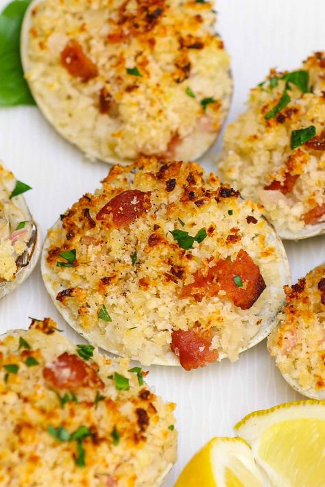 Best Clam Dip Recipe, Canned Clam Recipes, Clams Casino Recipe, Baked Clams Recipe, Clam Appetizers, Clam Dip Recipe, Canned Clams, Seafood Ideas, Clams Casino