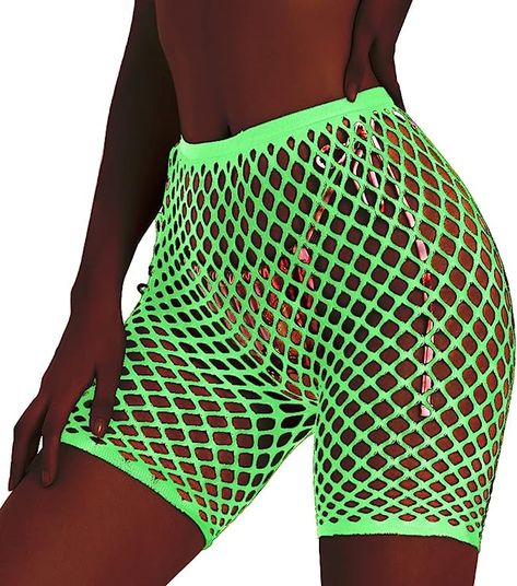 Fishnet Shorts, Biker Short, Black High Waist, Swimsuits High Waisted, Amazon Women, Biker Shorts, Clothing Store, High Waist, Cover Up