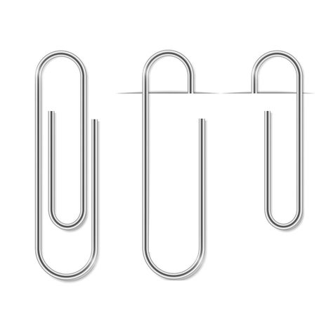 Clip set realistic paperclip attach offi... | Premium Vector #Freepik #vector #clip #binder-clip #paper-clip #note-page Good Note Stickers, Clip Png, Binder Paper, Paper Pin, Paper Clip Art, Scrapbook Images, Portfolio Design Layout, Binder Clips, Paper Clips