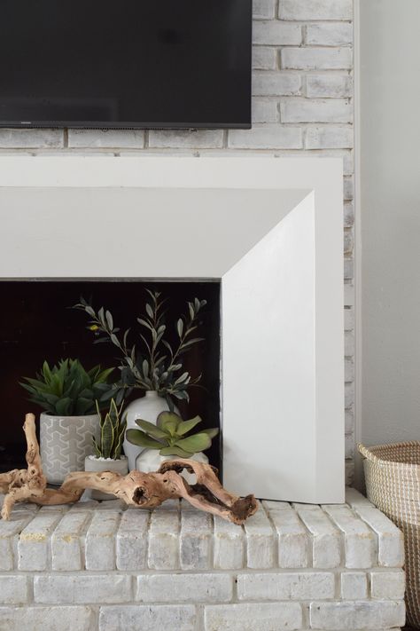 Faux stone fireplaces