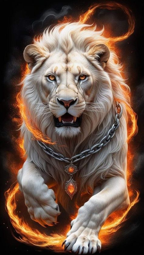 Funny Lion Pictures, Veins Tattoo, Lion Jumping, Flareon Pokemon, Tiger Spirit Animal, Fire Lion, Lion Live Wallpaper, Tattoo T Shirt, Snake Wallpaper