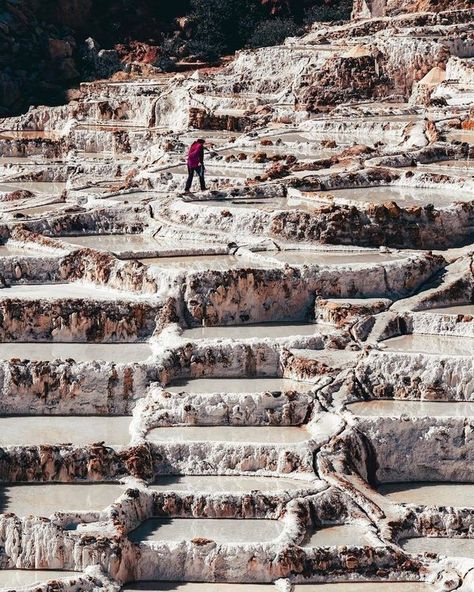 Archaeology & Civilizations | Located near Cusco, in the Sacred Valley of the Incas, lie these salt ponds, known as Maras Salt Mines, or locally as Salineras de Maras. | Facebook Salt Ponds, Sacred Valley, Ponds, Archaeology, Salt, Cusco