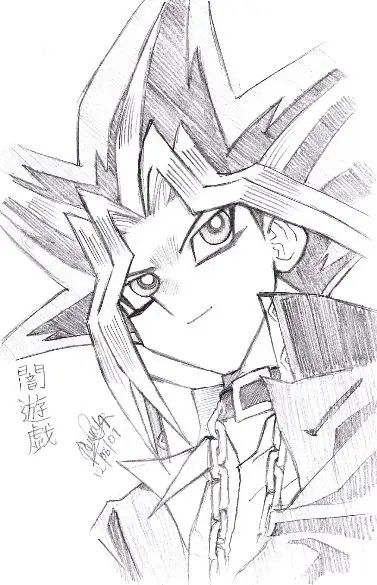 Yugioh Drawings, Yugioh Characters, Yugioh Yami, Yami Yugi, Dragon Eye, Cute Doodle Art, Anime Tattoos, Anime Eyes, Yu Gi Oh