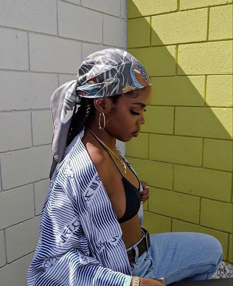 Ryan Destiny, Head Scarf, Head Wraps, 90s Fashion, Black Women, Lookbook, Fashion Inspo, Cute Outfits, Ootd