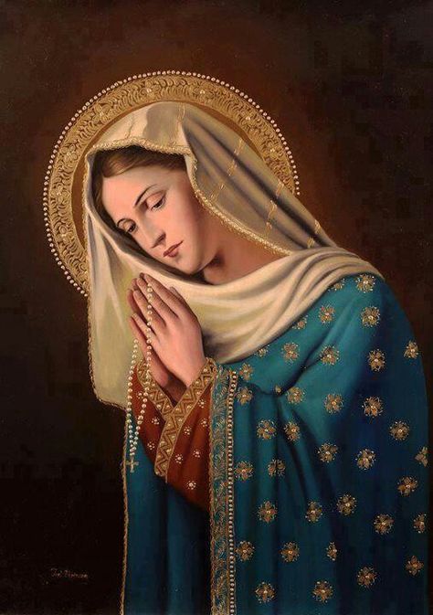 Our lady of the rosary Lady Of Rosary, Our Lady Of Rosary, Panna Marie, مريم العذراء, Jesus Mother, Santi Cattolici, Blessed Mary, Images Of Mary, Religious Pictures