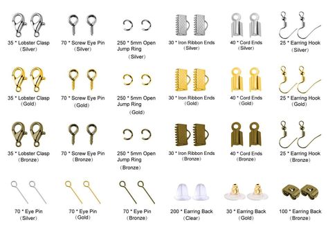 Jewelry Findings Guide, Payal Designs Silver, Jewellery Making Tools, Bullet Earrings, Jewelry Knowledge, Jewelry Making Kits, Jewelry Pliers, Diy Bracelet Designs, Nose Jewelry