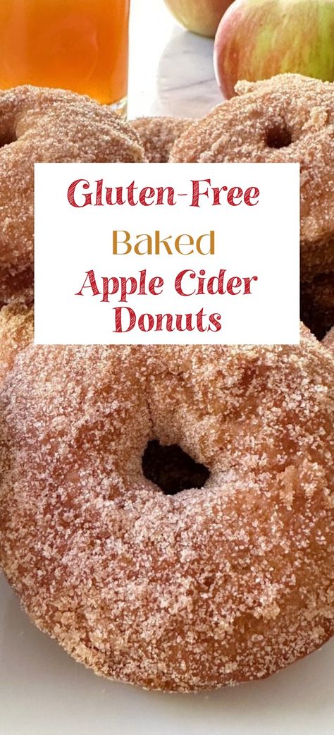 Gluten-Free Baked Apple Cider Donuts – healthyGFfamily.com Gluten Free Donut Recipe, Garden In The Kitchen, Cider Donuts Recipe, Apple Cider Donuts Recipe, Best Apple Cider, Apple Cider Donuts Baked, Gluten Free Apple, Apple Donuts, Donut Maker