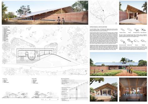 Kaira Looro 2022 - Winning projects Children's House Hosting Activities, Humanitarian Architecture, Kaira Looro, Sharon Davis, Children's House, Egypt Project, International Architecture, Rammed Earth Wall, Architecture Competition