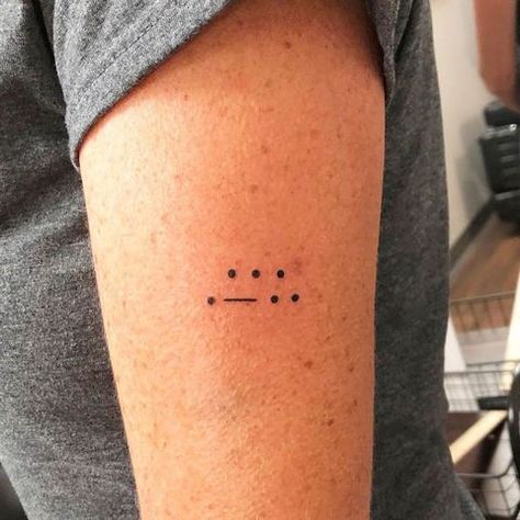 tattoo ideas and designs for moms - morse code tattoo Kid Tattoos For Moms, Kids Initial Tattoos, Popular On Pinterest, Morse Code Tattoo, Mother Tattoos For Children, Mum Tattoo, Twin Tattoos, 4 Tattoo, Mother Tattoos