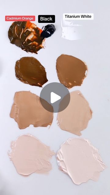 Mix Skin Tone Paint, Skin Tone Colour Mixing, Skin Tone Paint Mixing, Mixing Skin Tones Acrylic, How To Mix Skin Tones Paint, Skin Colour Paint Mixing, How To Make Skin Colour, How To Make Skin Color Paint, How To Paint Skin