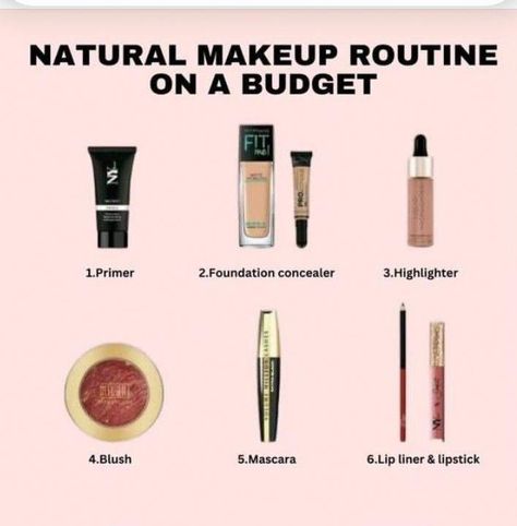 Makeup Tutorials For Beginners, Makeup Routine Guide, Beginner Makeup Kit, Step By Step Makeup, Makeup Order, Makeup Brushes Guide, Learn Makeup, Beginners Eye Makeup, Simple Makeup Tips