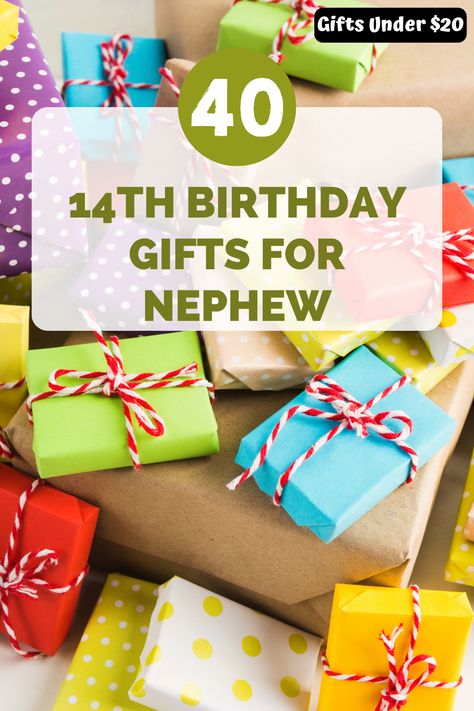 Searching for something special for your nephew's 14th birthday? Check out our curated list of awesome gifts that every teenage boy will love. Make his day with a surprise he'll remember!
#NephewGifts #TeenGifts #BirthdayPresent #GiftIdeas #14thBirthday #affiliatelink #externallink Gift For 14th Birthday Boy, Gifts For 14th Birthday Boy, Gifts For Nephew, Best Wishes Messages, 13th Birthday Gifts, Nephew Gifts, Nephew Birthday, 14th Birthday, Awesome Gifts