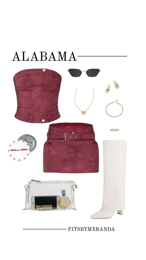 ALABAMA GAMEDAY OUTFIT | Shop the look on LTK #outfitinspo #gameday #gamedayfit #gamedayoutfit #outfit #alabama #bamarush Bama Gameday Outfit, Alabama Gameday Outfit, Bama Gameday, College Gameday Outfits, Rush Outfits, Sorority Events, College Game Days, College Fits, Outfit Shop