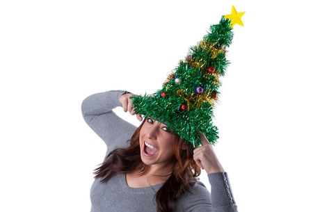 Gigantic Light-Up Christmas Tree Hat Christmas Party Hats, Tree Hat, Diy Christmas Sweater, Christmas Tree Hat, Crazy Hat Day, Ugly Xmas Sweater, Tacky Christmas, Hat Day, Holiday Hats