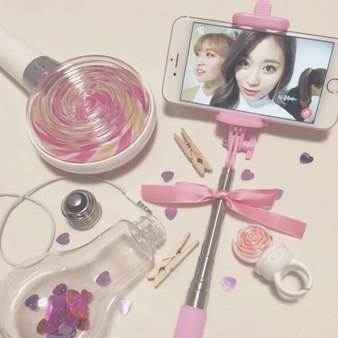 Twice Merch, Kpop Widget, Pink Vibe, Kpop Merch Aesthetic, Kpop Lightsticks, Twice Aesthetic, Merch Aesthetic, Kpop Collection, Light Stick