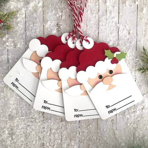 Hand Made Christmas Gift Tags, Scrapbook Tags Ideas, Gift Tags Diy Handmade, Christmas Gift Tags Printable Templates, Christmas Gift Tags Stampin Up, Gift Card Tags, Christmas Tags Handmade, Homemade Gift Tags, Gift Tags Handmade