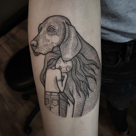 t r u e l o v e 👧🏻🐶 for a girl and her Vizsla ❤️ Danke liebste Jessi Cat And Dog Tattoo, Tatoo Dog, Pretty Piercings, Dog Tattoo, Trendy Tattoos, Dog Tattoos, Skin Art, Piercing Tattoo, Animal Tattoos