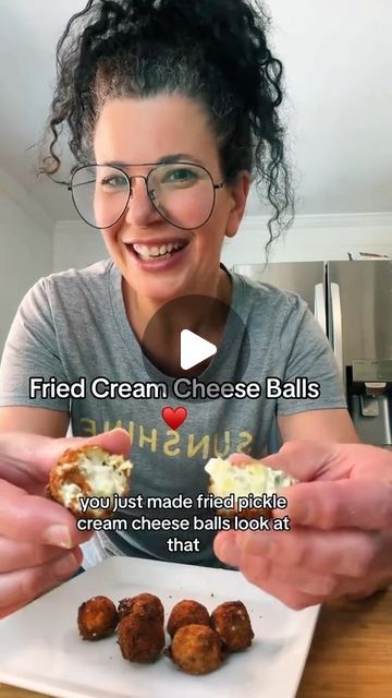 Fried Pickle Cream Cheese Balls, Fried Pickle Balls, Stuffed Pickles Cream Cheese Air Fryer, Cheesy Air Fried Pickle Balls, Fried Pickles With Cheese, Pickle Cream Cheese, Fried Cream Cheese, Keto Fried Pickles With Cheese, Cream Cheese Balls