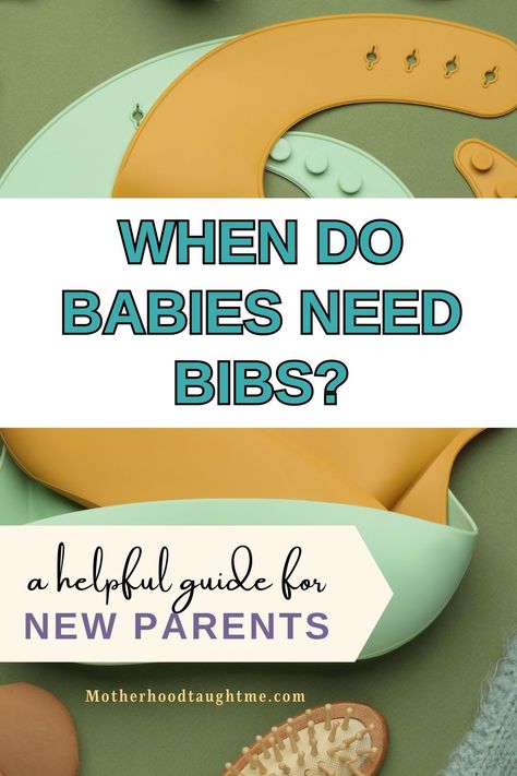 Discover when your baby needs bibs and why they are a must-have item for every parent. With this helpful guide you'll learn everything you need to know about bibs. Newborn Bibs, Baby Diy Projects, Newborn Needs, Breastfeeding Essentials, Silicone Bibs, Do Baby, Preparing For Baby, Baby Tips, Led Weaning