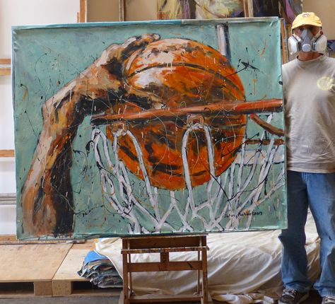 Painting Of A Hand, Basketball Images, Holding A Basketball, Basketball Painting, Football Paintings, Ball Painting, Fantasy Basketball, Sports Painting, Basketball Photography