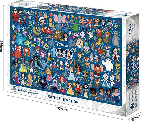 Amazon.com: Disney Cute Celebration 1000 Piece Jigsaw Puzzle, Puzzle Decoration Collage, 19.7 x 29.5 inches (50 x 75 cm) : Toys & Games Disney Puzzles 1000, Disney Jigsaw Puzzles, Disney Puzzles, Disney Cute, Baby Learning Activities, Background Powerpoint, Fairy Tale Books, Bookshelf Design, 1000 Piece Puzzle