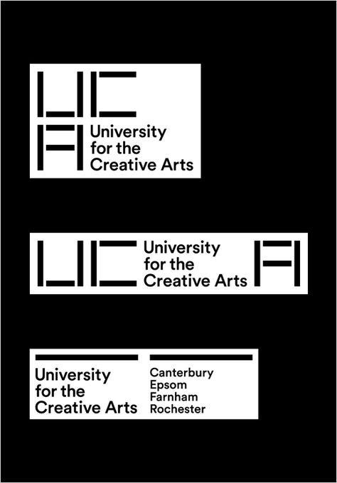 Spin Rebrands University of the Creative Arts Futuristic Typography, Visuell Identitet, Lab Logo, Visual Identity Design, University Logo, Environmental Graphics, Corporate Design, Identity Logo, 로고 디자인