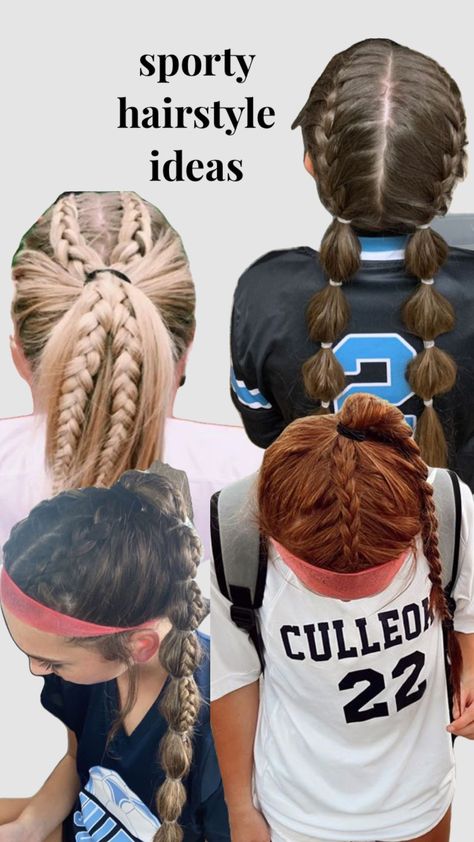 sporty field hockey hairstyle ideas! #vibes #sports #preppy #outfitinspo #hair #hairinspo #fieldhockey Hockey Hairstyles, Field Hockey Outfits, Hockey Hair, Cute Sporty Hairstyles, Hairstyles Girl, Field Hockey Sticks, Softball Hairstyles, Girls Hairstyles Easy, Sport Hair