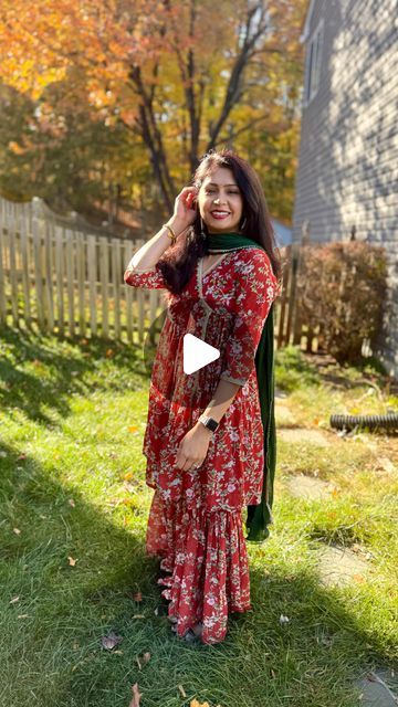 Nimisha 🇮🇳🇺🇸 on Instagram: "Hope you all had a joyous and vibrant Diwali and may this festival of lights bring you happiness, prosperity, and new beginnings.

Sharing my Diwali fits because you voted yes! This year’s celebrations have been extra special with more events than usual, and I’m so glad I found these affordable styles just in time. 

Outfit 1 - this beautiful dress is from @chowkhat and I paired it with @designsbylucky jewelry.  Wearing a size small, their sizing is a little on the bigger side so read their sizing chart and reviews. They have very affordable pieces starting at $15!  They ship from India so expect 10-15 in shipping. 

Outfit 2 - it’s a find from a small boutique from India years ago.  Still holding strong!  Unfortunately I don’t have a link or shop name but w Diwali Fits, Small Boutique, Festival Of Lights, Festival Lights, Beautiful Dress, Affordable Fashion, Sizing Chart, New Beginnings, Diwali