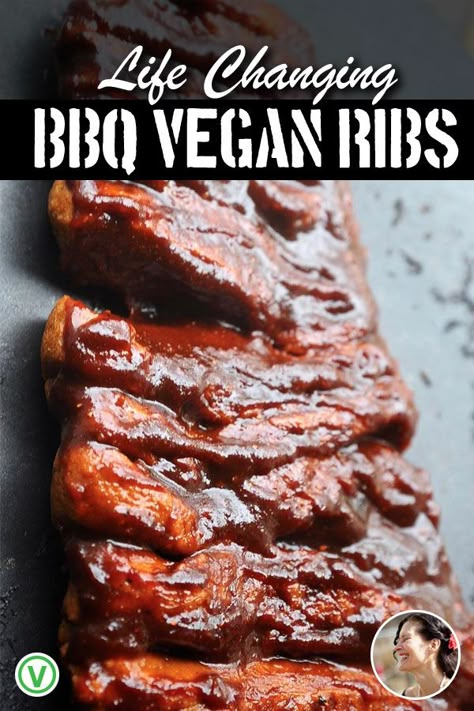 Seitan Ribs, Tamarind Bbq Sauce, Smokey Bbq Sauce, Bbq Seitan, Bbq Vegan, Vegan Ribs, Vegan Seitan, Vegan Bbq Recipes, Seitan Recipes