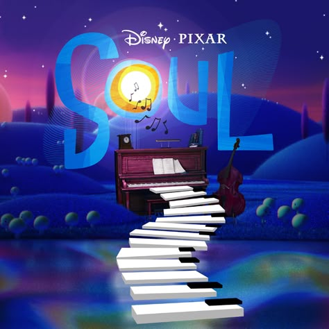 Inside Out Poster Graphic Design, Inside Out Graphic Design, Soul Disney Pixar, Inside Out Poster, Soul Pixar, Soul Disney, Pixar Soul, Music Universe, Soul Movie