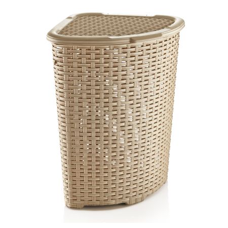 Corner Laundry Basket, Corner Laundry, Laundry Room Furniture, Entryway Laundry Room, Woven Laundry Basket, Hallway Landing, Entryway Laundry, Wicker Hamper, Large Laundry Basket