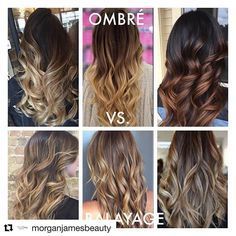 Ombre Hair Color Ideas, Brown Ombre Hair, Ombre Hair Blonde, Hair Techniques, Hair Color Techniques, Balayage Hair Blonde, Balayage Brunette, Ombre Hair Color, Hair Color And Cut