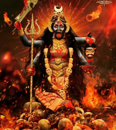 Devi Kali, Jai Maa Kali, Durgamma Photos, Baby Murugan Paintings, Maa Kali Photo, Kali Images, Maa Kali Images, Goddess Kali Images, Kali Hindu