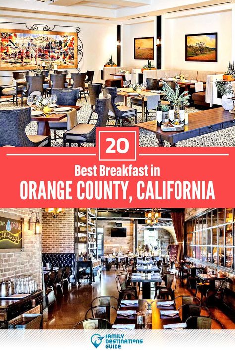 Want to see the places to go for the best breakfast in Orange County, CA? We’re FamilyDestinationsGuide, and we’re here to help: From cute cafes to incredible restaurants, to local foodie spots and hidden gems, discover the BEST Orange County breakfast spots - so you get memories that last a lifetime! #orangecounty #orangecountybreakfast #orangecountybreakfastrestaurants #placestoeatorangecounty What To Do In Orange County California, Orange Beach Restaurants, Orange County Restaurants, Wedding Venue Orange County Ca, Orange County Beaches, Romantic Breakfast, Lunch Places, Girls Brunch, Breakfast Places