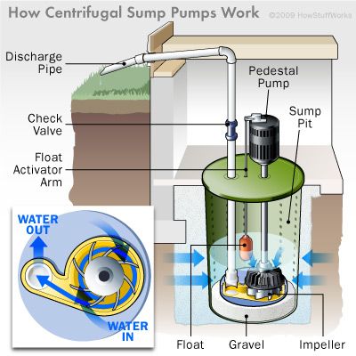 How sump pumps work  For plumbing supply visit at http://plumbingproductsonline.com #plumbingsupply Sewage Ejector Pump, Submersible Well Pump, Waterproofing Basement, Small Basements, Diy Plumbing, Plumbing Fittings, Welding Table, Ft Worth, Sump Pump