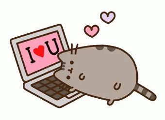 ILove You Pusheen GIF - ILoveYou Pusheen Laptop - Discover & Share GIFs Pusheen Banner Discord, Cute Pusheen Icon, Rapunzel Gif, Cute Pusheen Wallpapers For Laptop, Pusheen Valentines, Pusheen Gif, Pusheen The Cat Stickers, Pusheen Stickers, Pusheen Collection