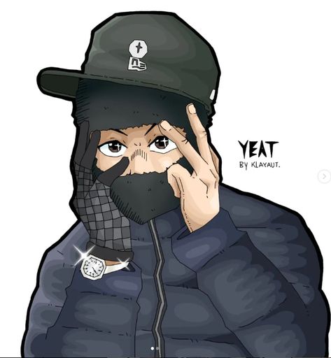 Yeat Rapper Cartoon Art, Yeat Rapper Drawing, Y2k Characters, Graffiti Lettering Alphabet, Anime Rapper, Y2k Art, Whatsapp Wallpaper Cute, Dragon Ball Art Goku, Rapper Art